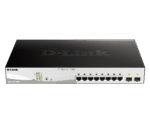 DLINK 8-PORTS 10/100/1000Base-T PoE + 2 SFP ports Smart Switch,130w
