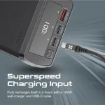 Promate 38000mAh/130W Quick Charging Power Bank (PowerMine 130W) - Image 2