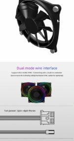 GAMEMAX BIG BOWL - DUAL RING 120 MM ARGB CASE FAN - Image 3