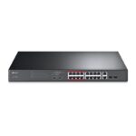 Tp-Link Switch TL-SL1218MP 16-Port 10/100 Mbps + 2-Port Gigabit Rackmount Switch with 16-Port PoE+ - Image 2