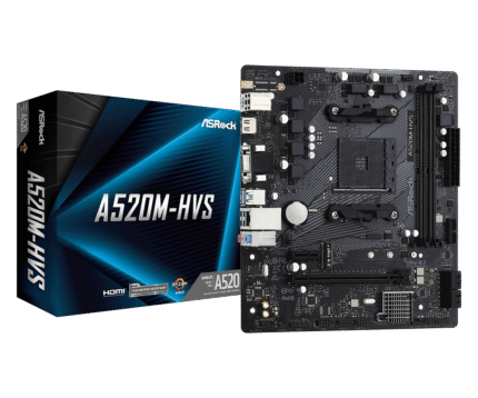 ASROCK A520M-HVS - AM4 DDR4 M-ATX MOTHERBOARD