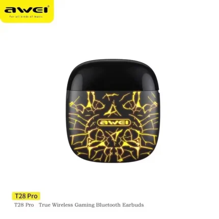 Awei T28 Pro True Wireless Earbuds TWS Gaming Bluetooth Earphones