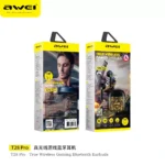 Awei T28 Pro True Wireless Earbuds TWS Gaming Bluetooth Earphones - Image 2