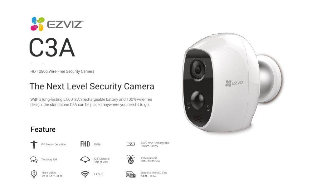 C3A EZVIZ C3A SECURITY CAMERA - Image 1