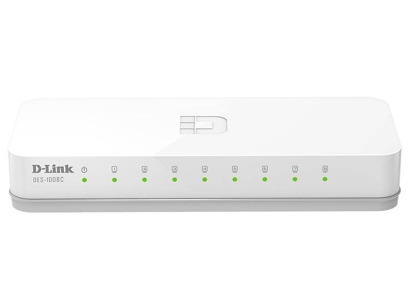 DES-1008C-E D-LINK 8-PORT 10/100 MBPS UNMANAGED SWITCH - Image 1