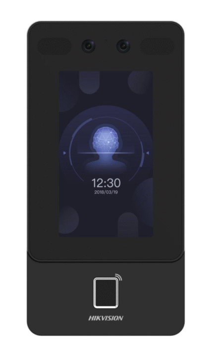 HIKVISION Face Recognition terminal, authentication by face, fingerprint