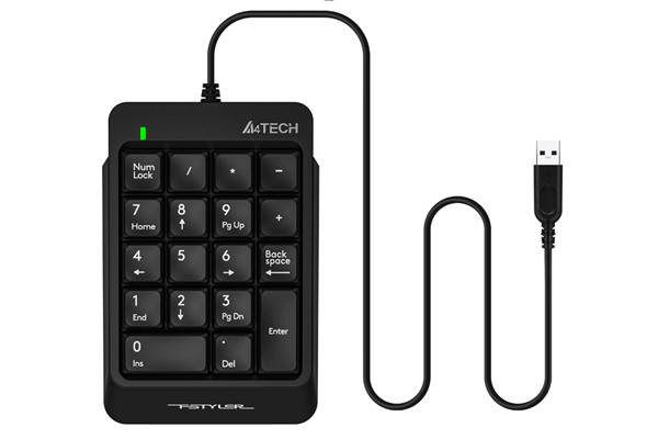 FK13P A4TECH NUMERIC KEYPAD USB BLACK - Image 1