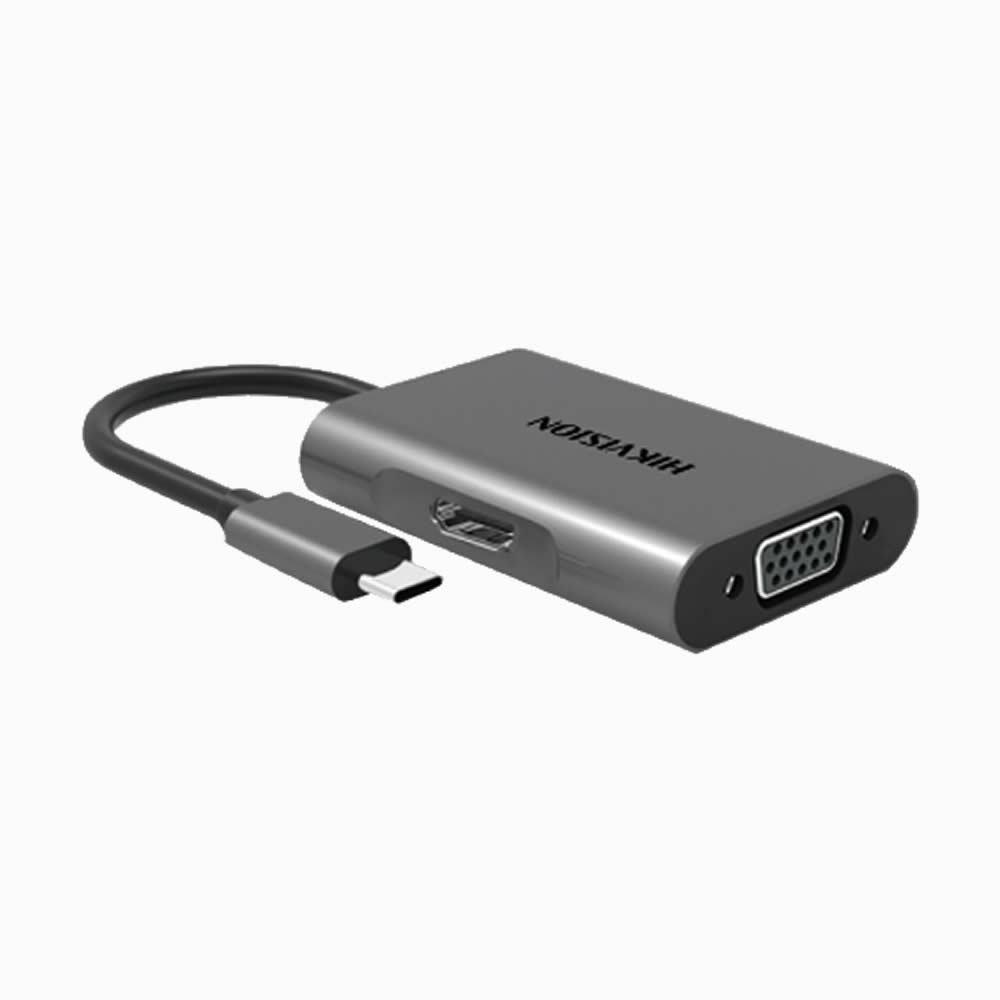 HIKVISION-DS-1DS04-E HIKVISION DS-1DS04/E Usb-C To Hdmi & Vga Converter - Image 1