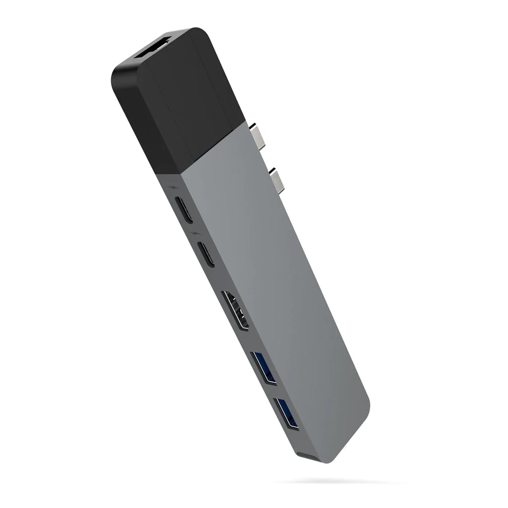 HyperDrive-NET-6-in-2-USB-C-Hub-Grey1 HyperDrive NET 6-in-2 USB-C Hub - Grey - Image 1