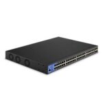 LINKSYS 48 PORT MANAGED POE GE SWITCH 4 10G SFP 740W TAA - Image 2