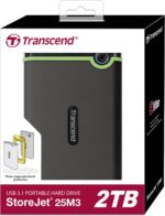 TRANSCEND EXTERNAL HDD USB 3.0 M3S SHOCKPROOF 1TB - Image 2