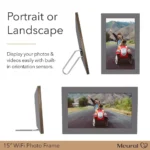 NETGEAR 15" WiFi Photo Frame - MEURAL CANVAS GEN3 15 GREY WALNUT - MC315GDW - Image 4