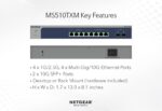 NETGEAR 8-Port Multi-Gigabit/10G Ethernet Smart Switch with 2 SFP+ Ports - Image 2