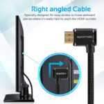 PROMATE High Definition Right Angle 4K HDMI Audio Video Cable ProLink4K1-150 - Image 2