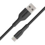 PROMATE Super Flexible Data and Charge USB-C Cable XCord-AC (BLACK)