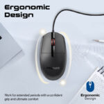 Promate Ergonomic Design Wired Optical Mouse CM-1200 - Image 3