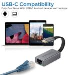 Promate High Speed USB-C to Gigabit Ethernet Adapter GIGALINK-C. (GREY) - Image 3
