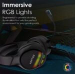 VERTUX TOKYO - NOISE ISOLATING AMPLIFIED WIRED GAMING HEADSET(RED/BLACK) - Image 9