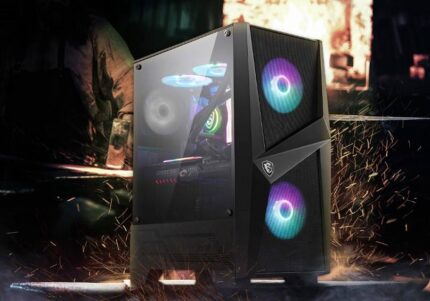 MSI MAG FORGE 100R - MID TOWER ATX GAMING CASE (BLACK)