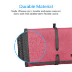 PROMATE Multi-Purpose Travel Electronic Accessory Organizer Pouch - TRAVELPACK-L (RED) - Image 2