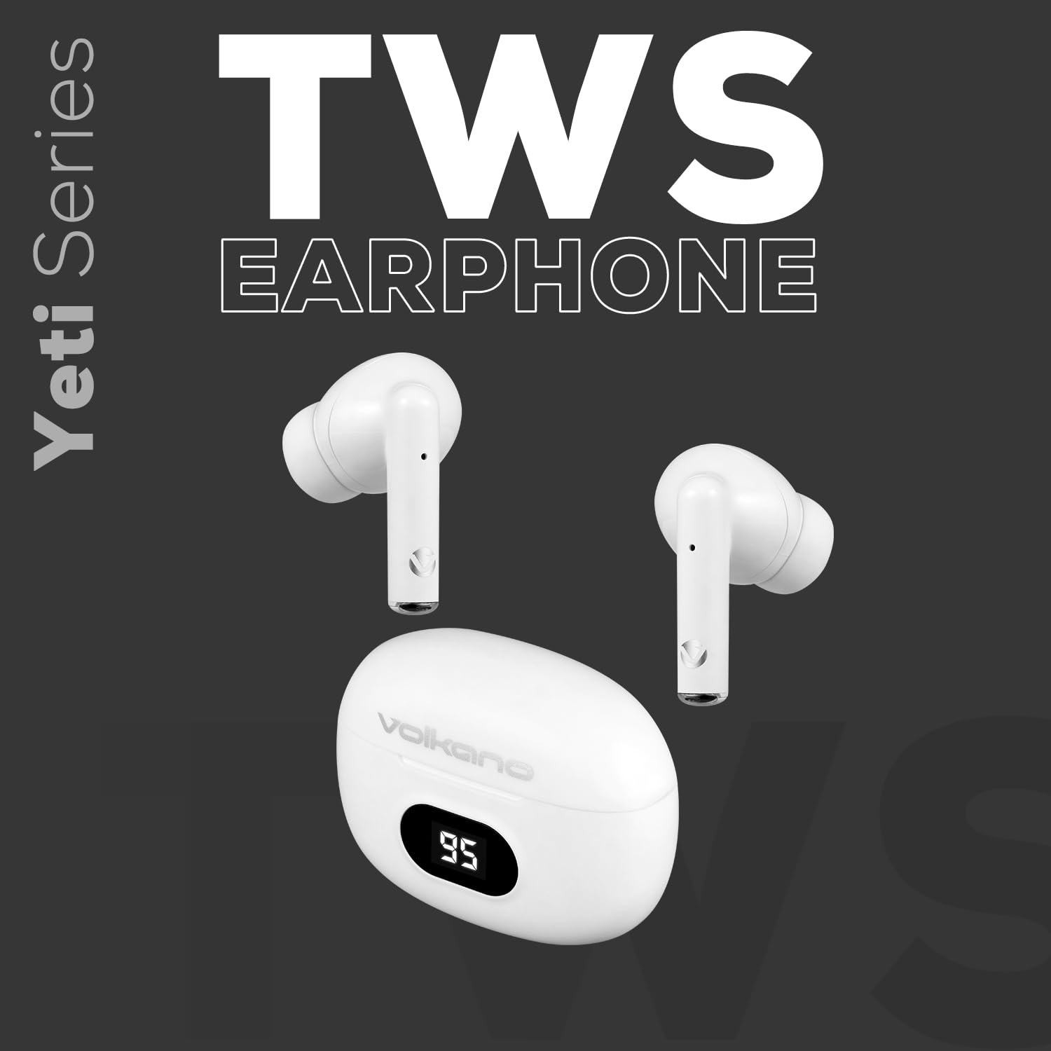 Version 1.0.0 VOLKANO VK-1165-WT YETI SERIES TWS Earphone - Image 1