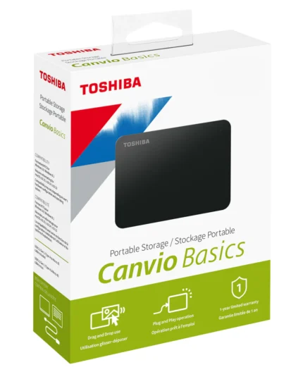 TOSHIBA CANVIO BASIC 1TB EXTERNAL USB 3.0(2 Years Warranty)