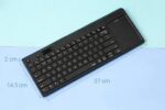 Rapoo K2800 Wireless TV Keyboard with Touchpad, Easy Media Control and Built-in Big Size Touchpad - Image 3