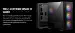 MSI MAG FORGE M100R - MICRO TOWER m-ATX GAMING CASE (BLACK) - Image 2