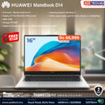 HUAWEI MATEBOOK D14  - CORE I7 13TH GEN - 16GB - 1TB - WIN 11 H