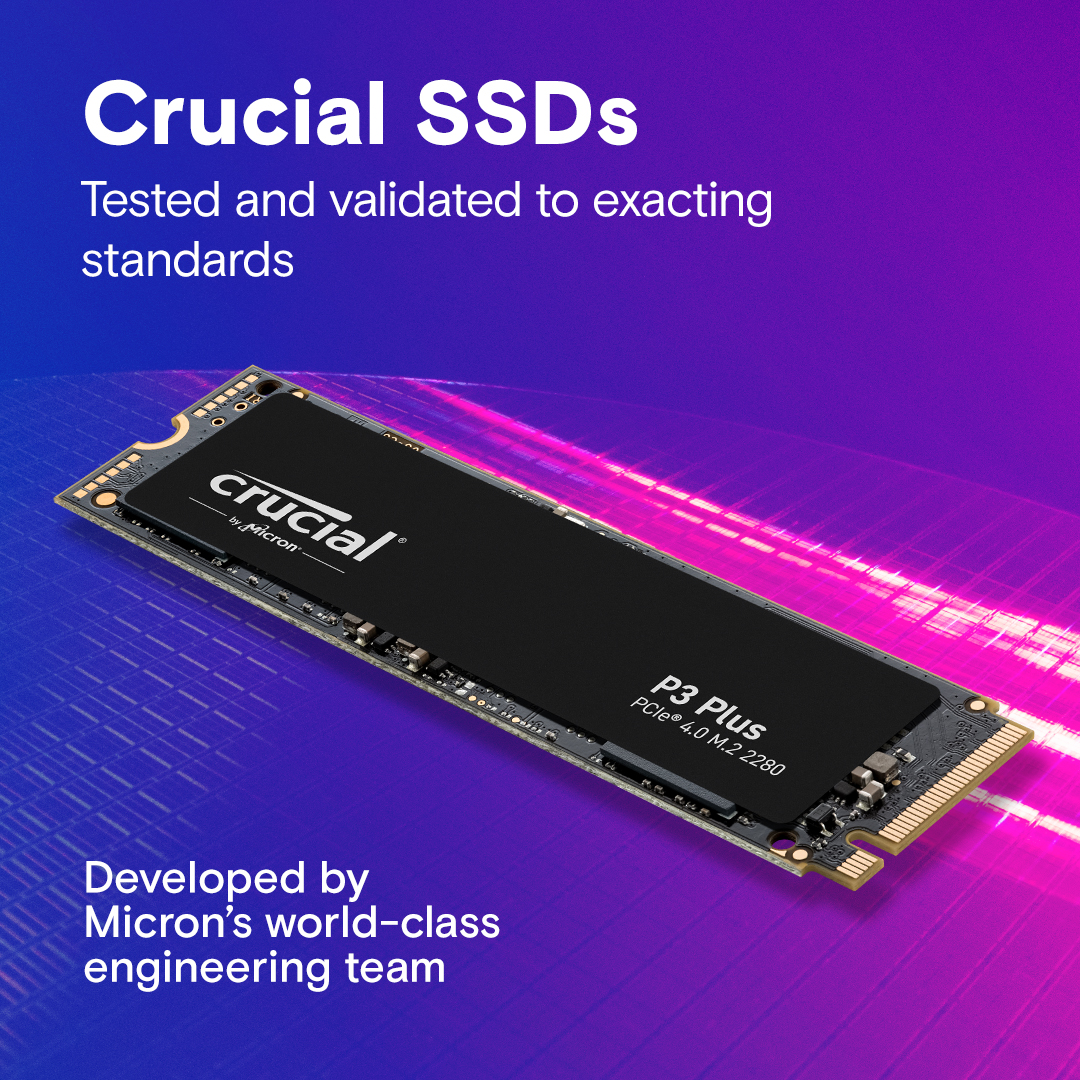 Crucial P3 Plus Gen 4 1TB PCIe M.2 2280 SSD - ACD Tech