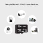 EZVIZ 512GB Ultra-HD Video Micro SD Memory Card, Class 10, UHS