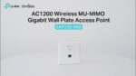 TP-LINK WIRELESS MU-MIMO GIGABIT WALL PLATE ACCESS POINT(EAP230)