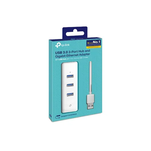 tp-link-ue330-usb-30-to-gigabit-ethernet-adapter-rvu-hU87j41P TP-LINK NETWORK ADAPTER USB 3.0 3-PORT HUB AND GIGABIT ETHERNET (UE330) - Image 1