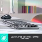 Logitech MX Mechanical Wireless Illuminated Performance Keyboard, Clicky Switches, Backlit Keys, Bluetooth, USB-C, macOs - Image 2