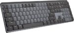 Logitech MX Mechanical Wireless Illuminated Performance Keyboard, Clicky Switches, Backlit Keys, Bluetooth, USB-C, macOs