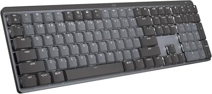 Logitech MX Mechanical Wireless Illuminated Performance Keyboard, Clicky Switches, Backlit Keys, Bluetooth, USB-C, macOs