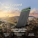 Transcend 2TB SJ25M3, USB 3.1 Portable Hard Drive Rugged, Anti-Shock Resistant - Image 2