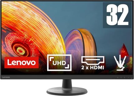 Lenovo D32u-40 32 Inch PC Monitor | 4K UHD, 2160p, 60Hz, 5ms, WLED, HDMI, DP