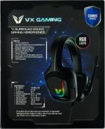 Volkano VX Gaming Comms Series 7.1 Surround Sound USB Headset, Black, One Size