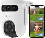 EZVIZ H9C: Dual-Lens Pan & Tilt Wi-Fi Camera 3K 5MP DUAL - 3K 5 MP Wide Angle Lens + 3K 5 MP Telephoto Lens