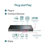 TP-LINK SWITCH 16PORT 10/100 +2-PORT GIGABIT UNMANAGED POE SWITCH (TL-SL1218MP) - Image 2
