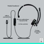 LOGITECH H570E STEREO USB HEADSET - Image 3