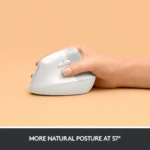 Logitech Lift Vertical Ergonomic Mouse Black,White and Pink-Wireless Optical Mouse - Image 11
