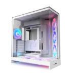 NZXT H9 Flow RGB+ (2025) Black- WHITE RGB Fans & Control Hub Case