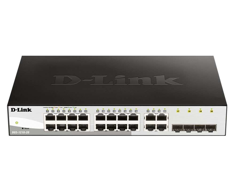 DGS121020F1Front DLINK 16-PORT Gigabit Smart Managed Switch - Image 1
