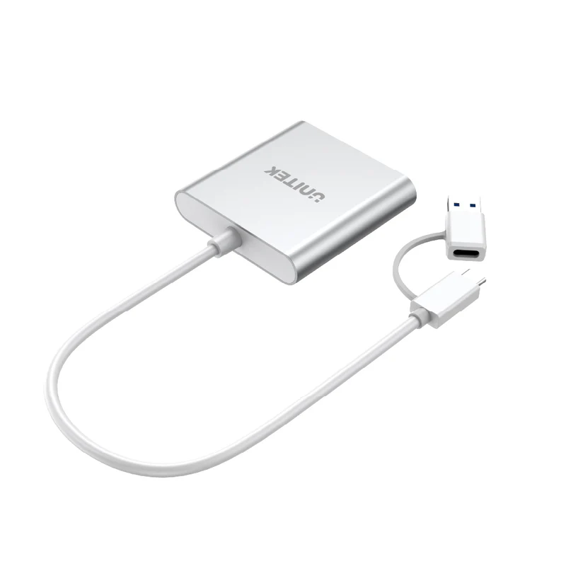 UNITEK 3 PORTS USB3.O CARD Reader With USB-C Adapter - Image 3