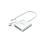 UNITEK 3 PORTS USB3.O CARD Reader With USB-C Adapter