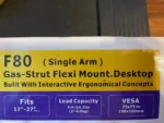 N B North Bayou F80 Full Motion Ergonomic Monitor Arm Adjustable Tilt 17-27 inch - Image 3