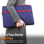 Promate Lightweight Sleeve with Water Repellent Protective Fabric PORTFOLIO-S.BLUE - Image 2