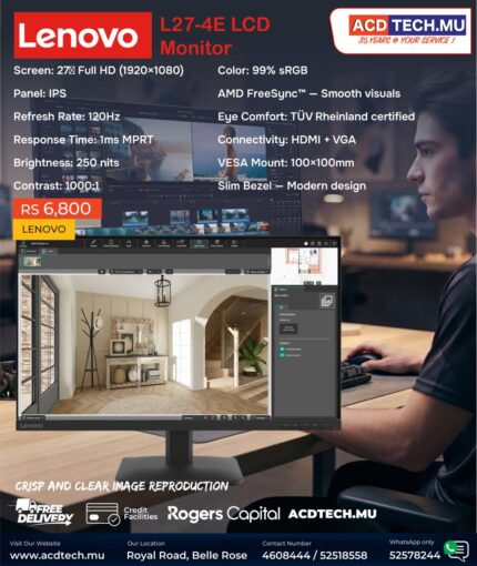LENOVO L27-4E LCD Monitor